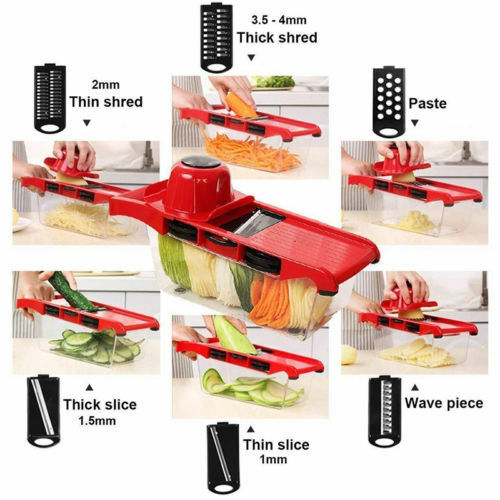 Yosoo 7in1 Mandoline Slicer Vegetable Food Slicer Kitchen Chopper Cutter Friut Tomato